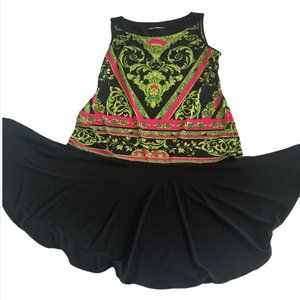 Joseph Ribkoff Baroque Vintage Floral Print Sheath Bodycon Mini Dress Plus 14